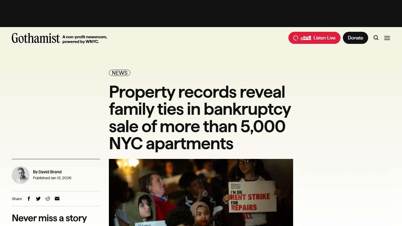 Property records reveal family ties in bankruptcy sale of more than 5,000 NYC apartments - Gothamist