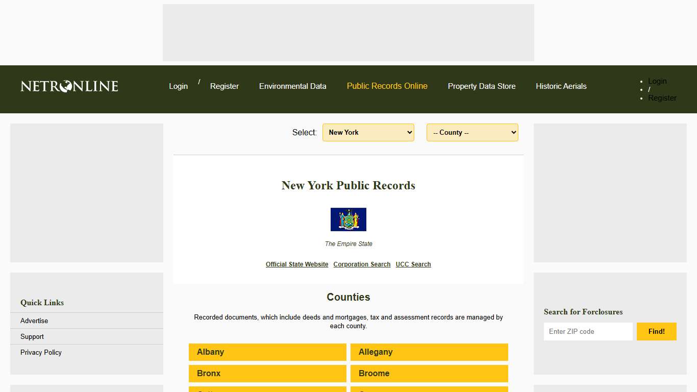 New York Public Records Online Directory