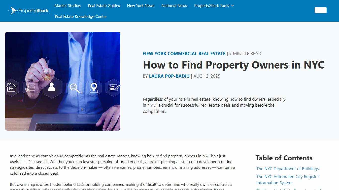 How to Find Property Owners in NYC | PropertyShark